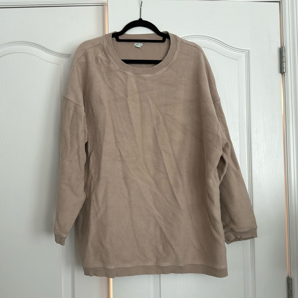 Aerie Tan Crewneck Swetshirt